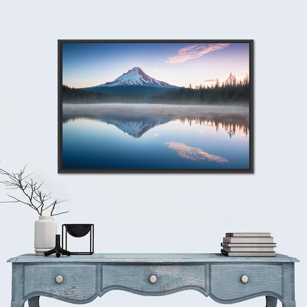 Mount Hood Reflection at Trillium Lake Wall Art