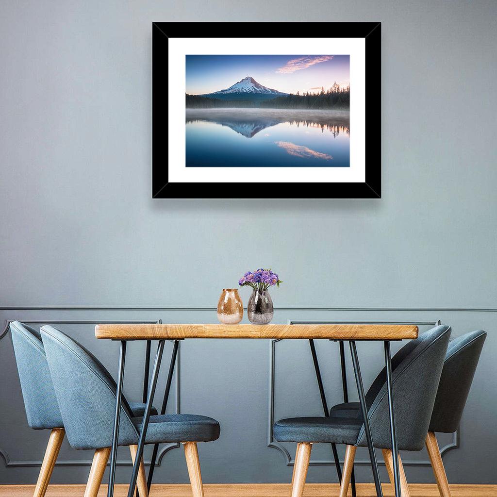 Mount Hood Reflection at Trillium Lake Wall Art
