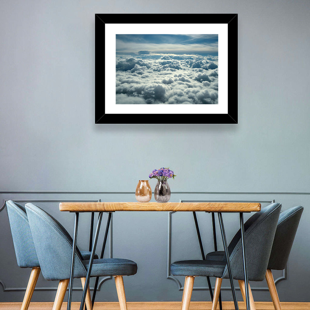 Aerial View Above Clouds Wall Art