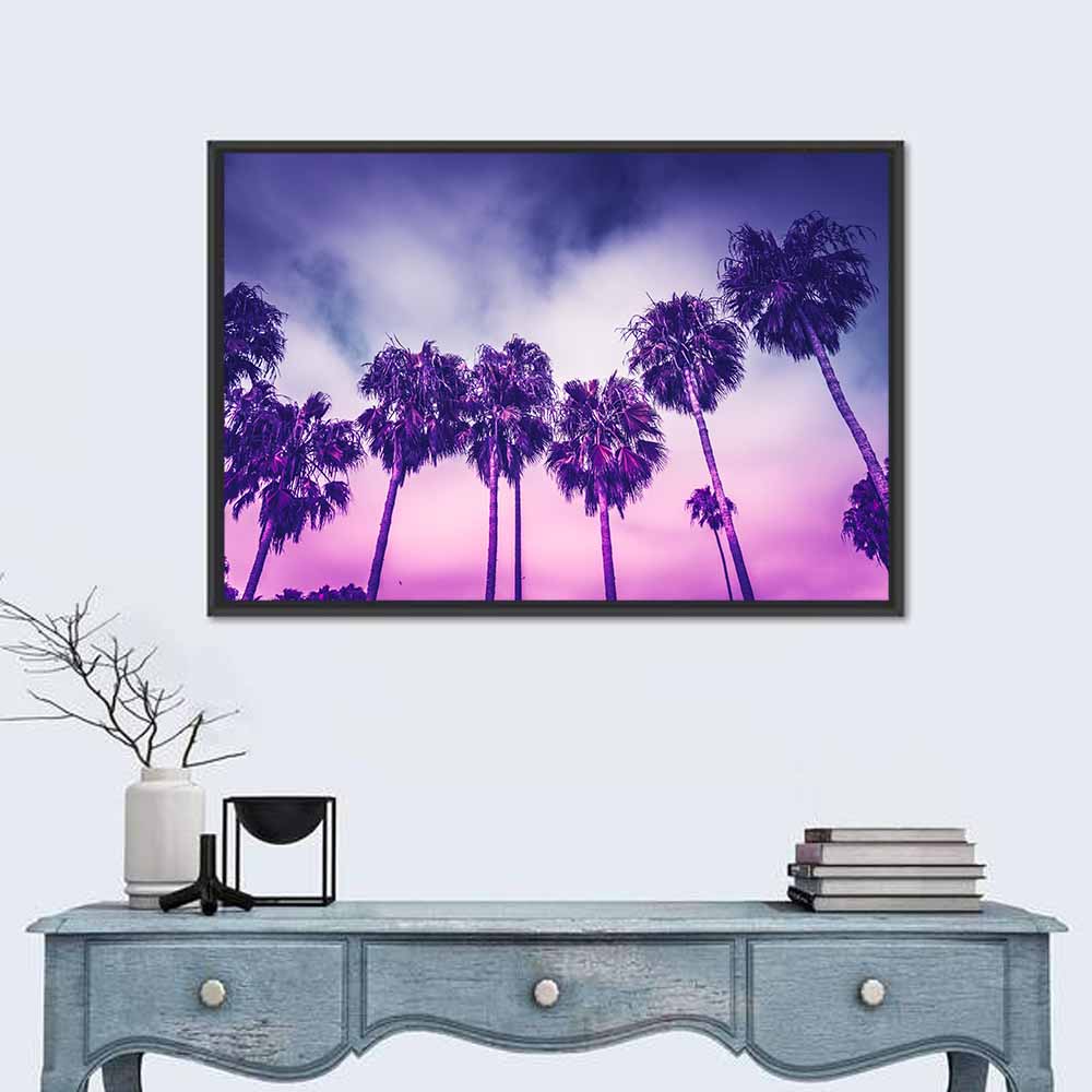 Venice Beach Palm Silhouettes Wall Art