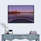 Circular Weir at Dusk Wall Art
