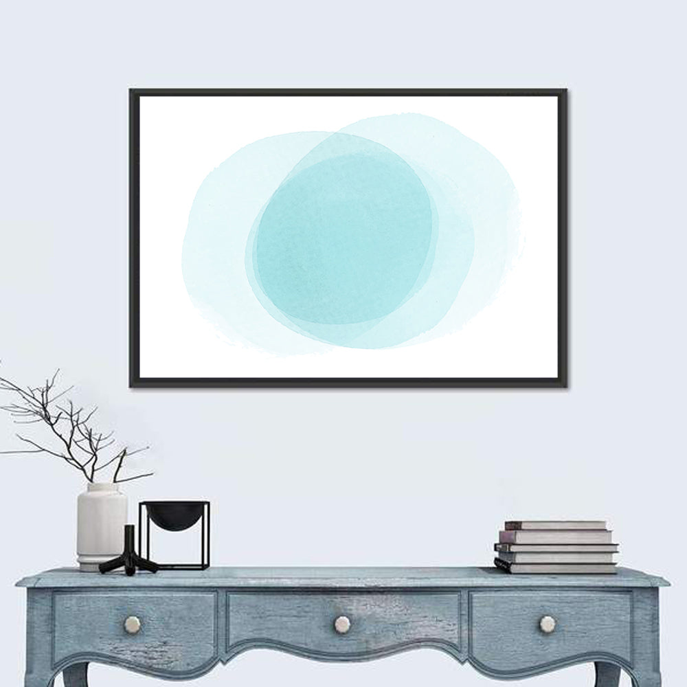 Translucent Blue Circles Wall Art