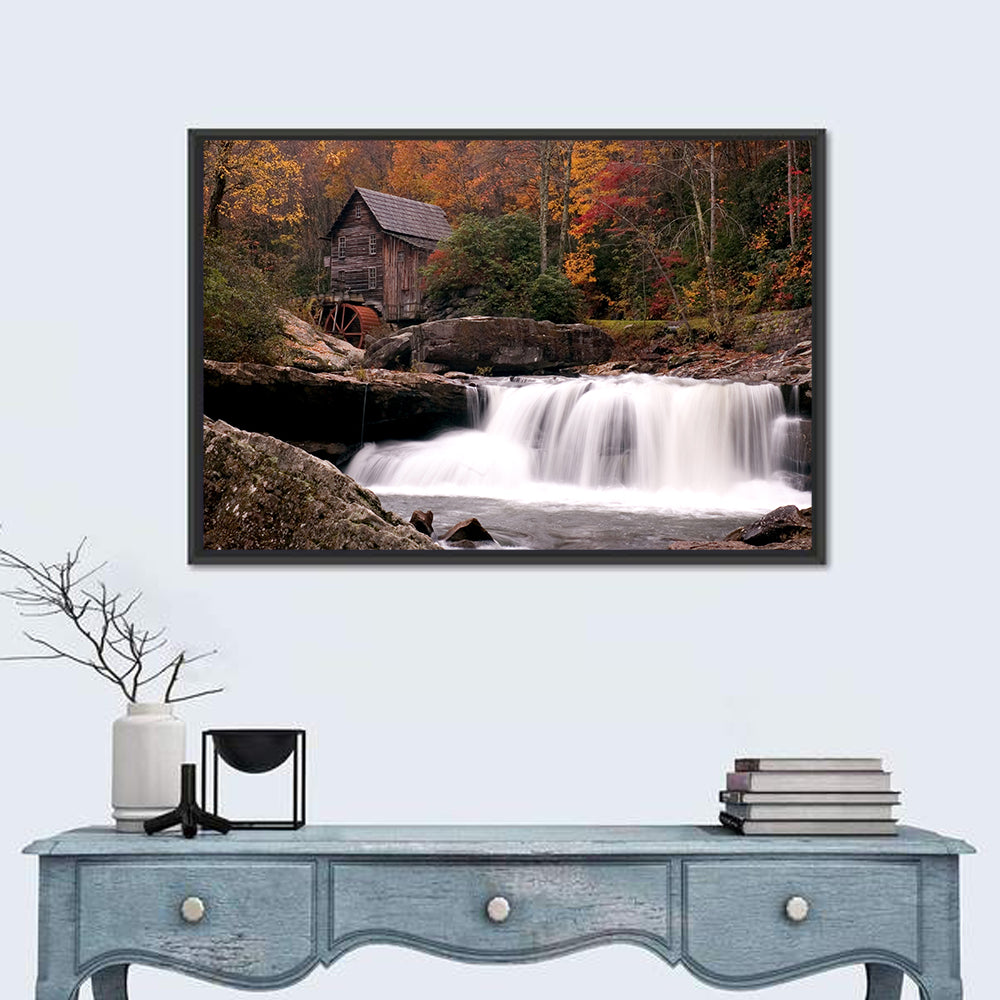 Glade Creek Grist Mill, West Virginia Wall Art in a room, landscape