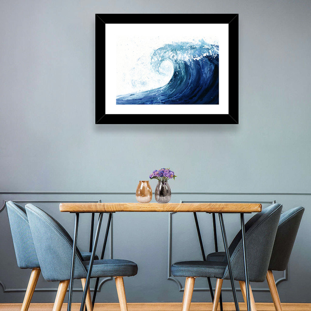 Watercolor Cresting Wave Wall Art