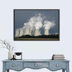 Cooling Towers at Coal Power Plant Wall Art