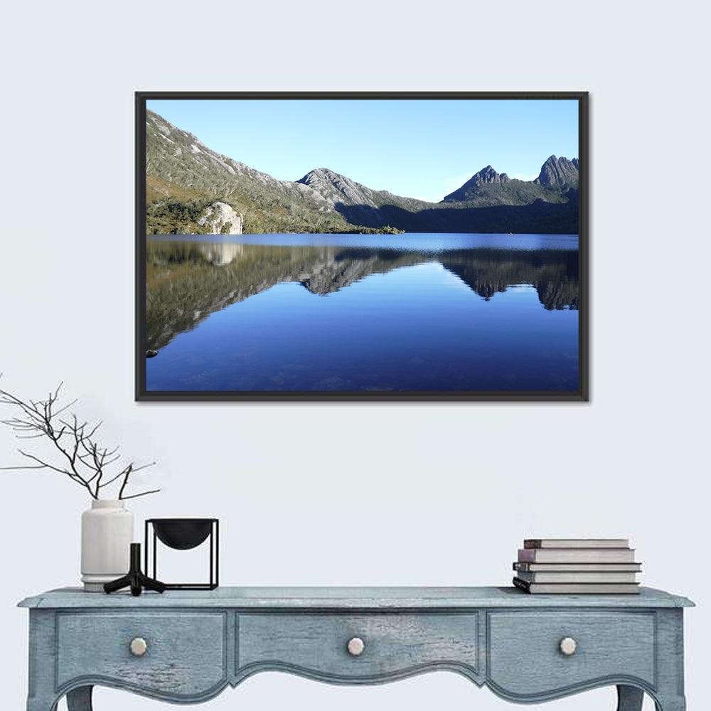Dove Lake, Cradle Mountain Wall Art in a room, landscape