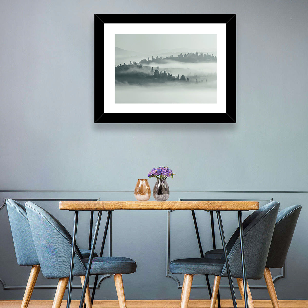 Foggy Carpathian Landscape Wall Art