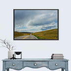 Montana Road Through Golden Hills Wall Art