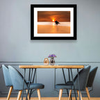 Horse and Rider at Sunset Wall Art