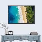 Aerial Turquoise Beach View Wall Art