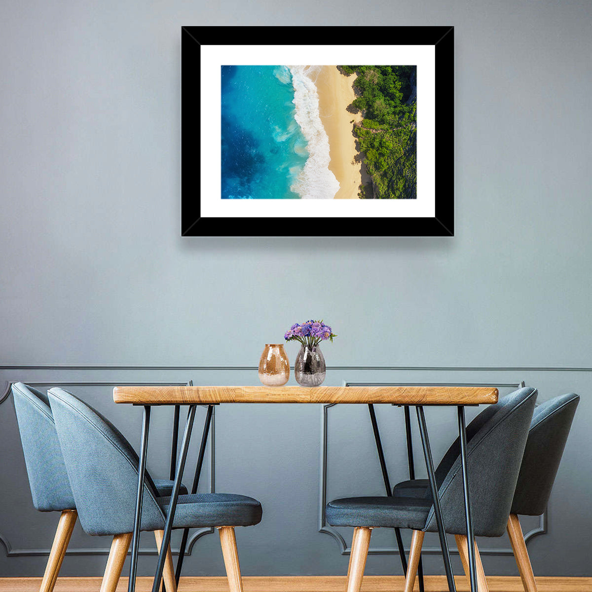 Aerial Turquoise Beach View Wall Art