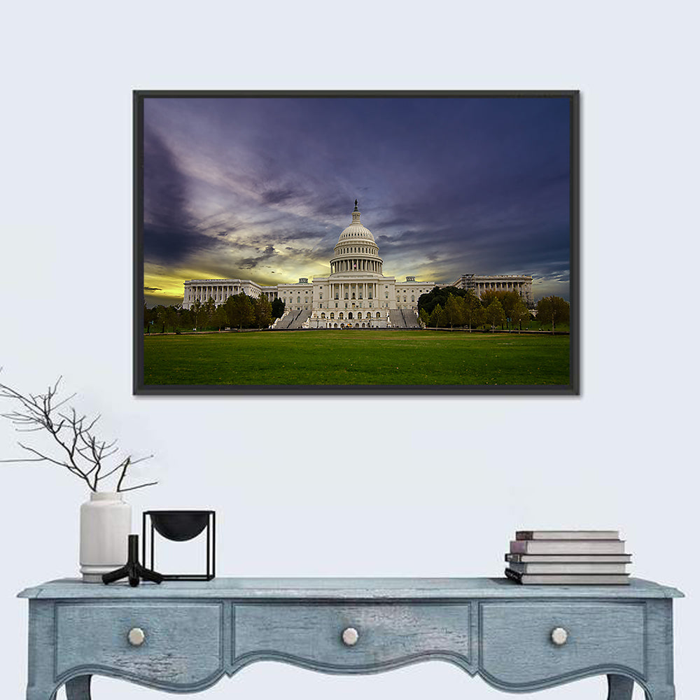 United States Capitol at Dusk Wall Art