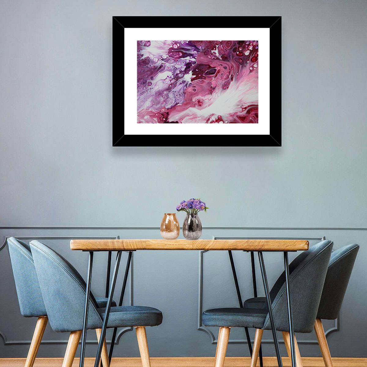 Flowing Bubbles Abstract Wall Art