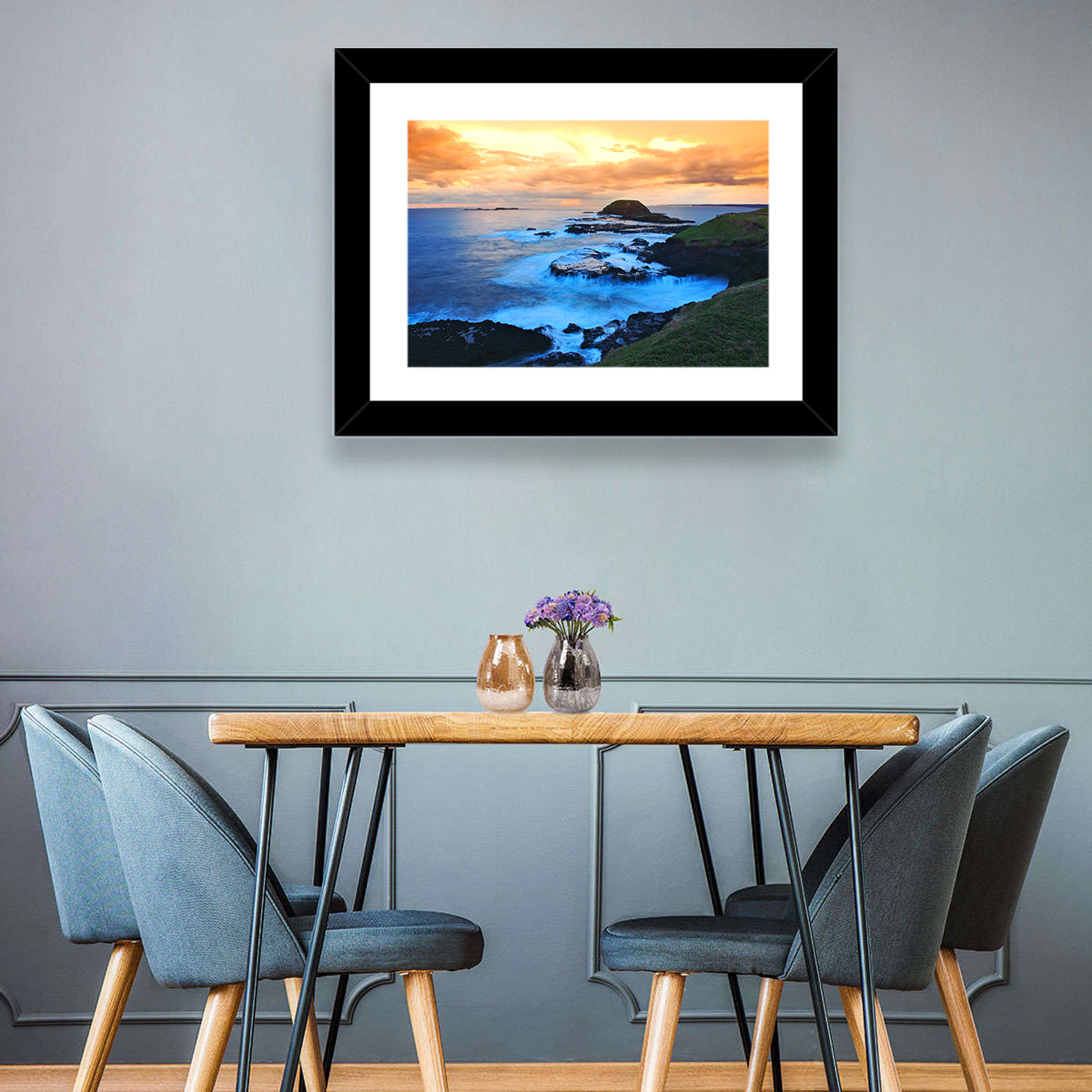 Phillip Island Cliffs at Sunset Wall Art