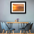 Øresund Bridge in Golden Light Wall Art