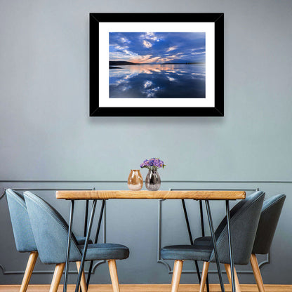 Cloudy Summer Lake Wall Art