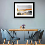 Misty Coastal Horizon Wall Art