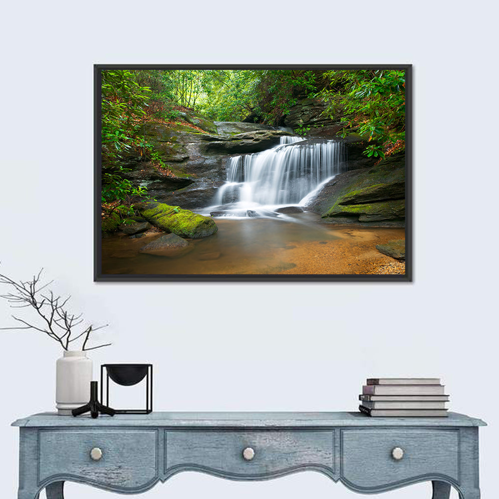 Blue Ridge Mossy Waterfall Wall Art