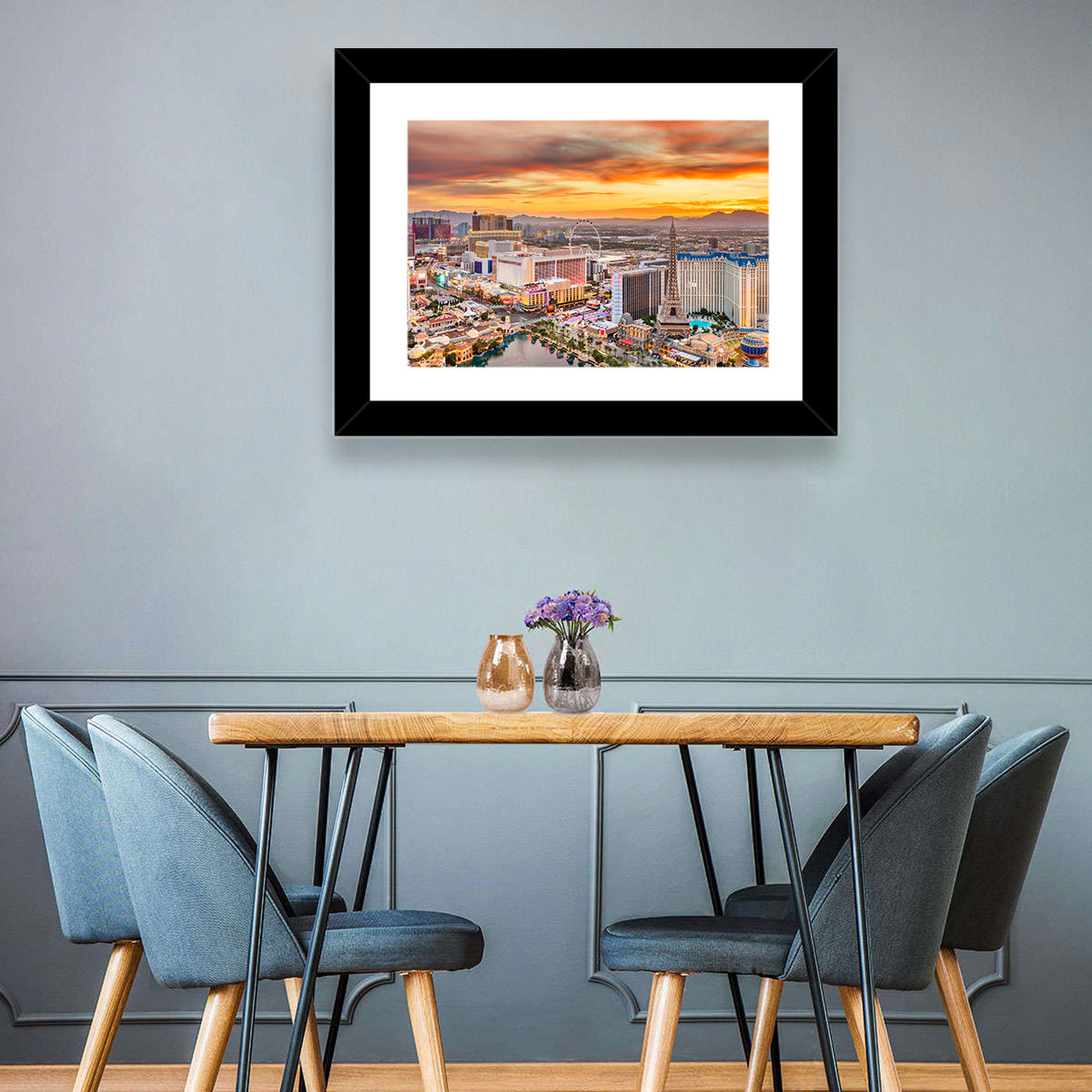 Las Vegas Strip Sunset Cityscape Wall Art