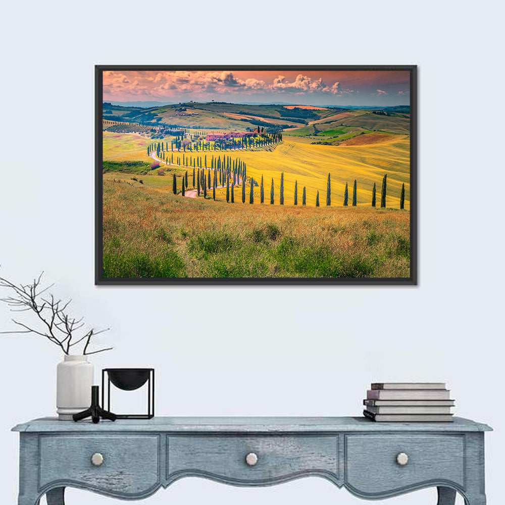 Val D'orcia Cypress Road Wall Art