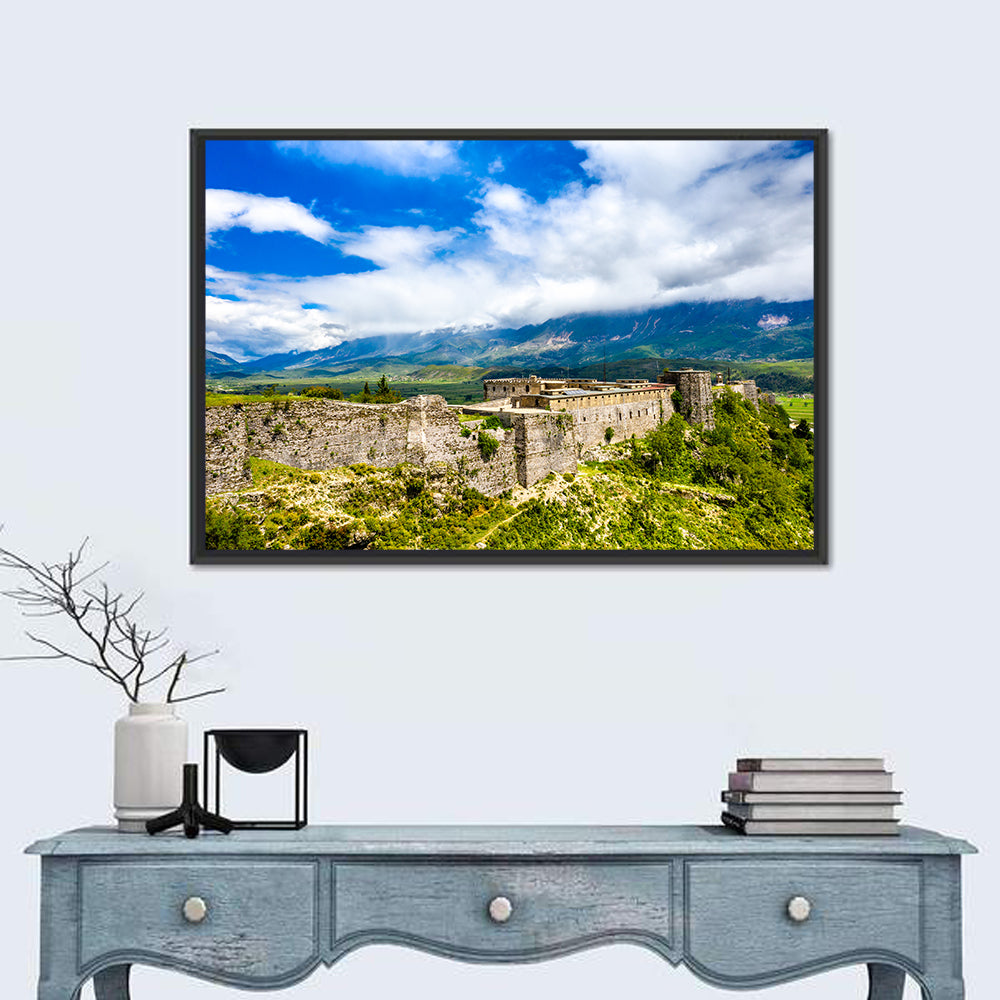 Gjirokastër Fortress Over Drino Valley Wall Art in a room, landscape