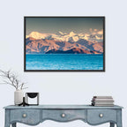 Karakul Lake at Golden Hour Wall Art