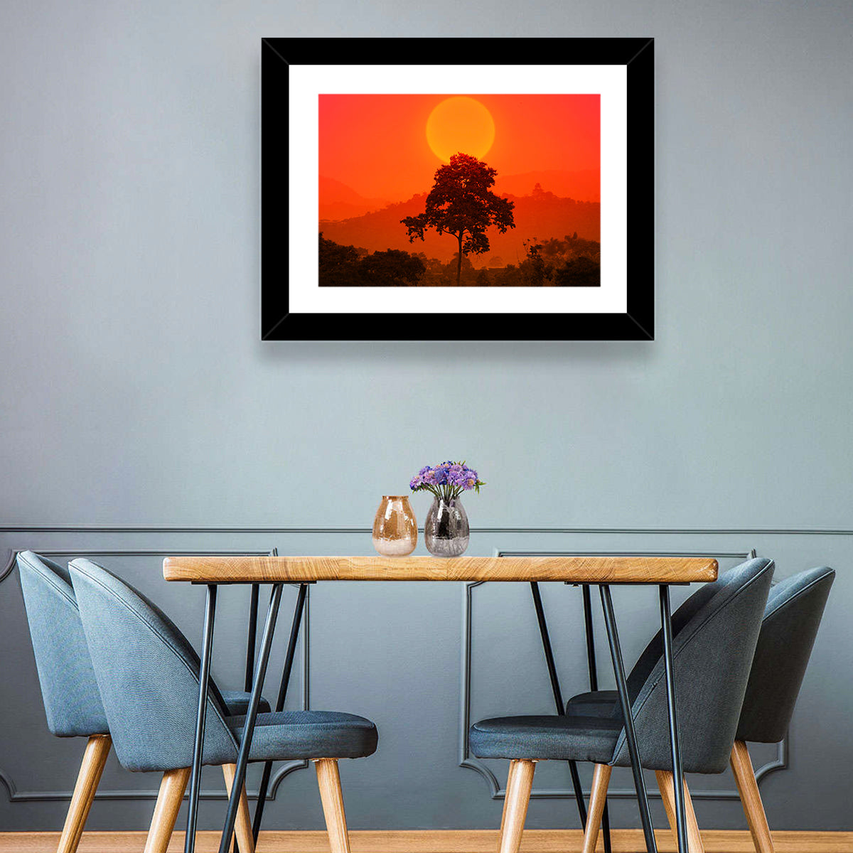 African Summer Sunset Wall Art