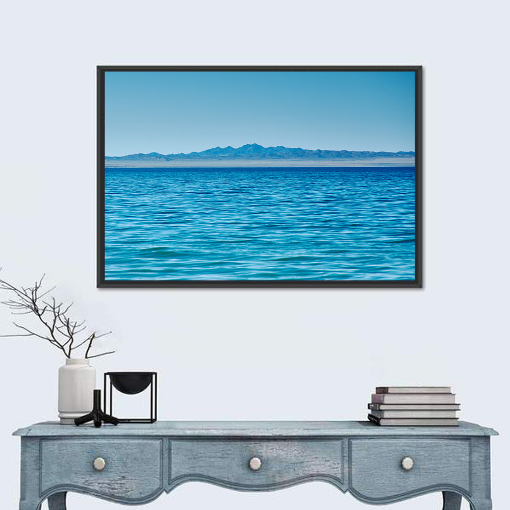 Khyargas Nuur Lake Wall Art in a room, landscape