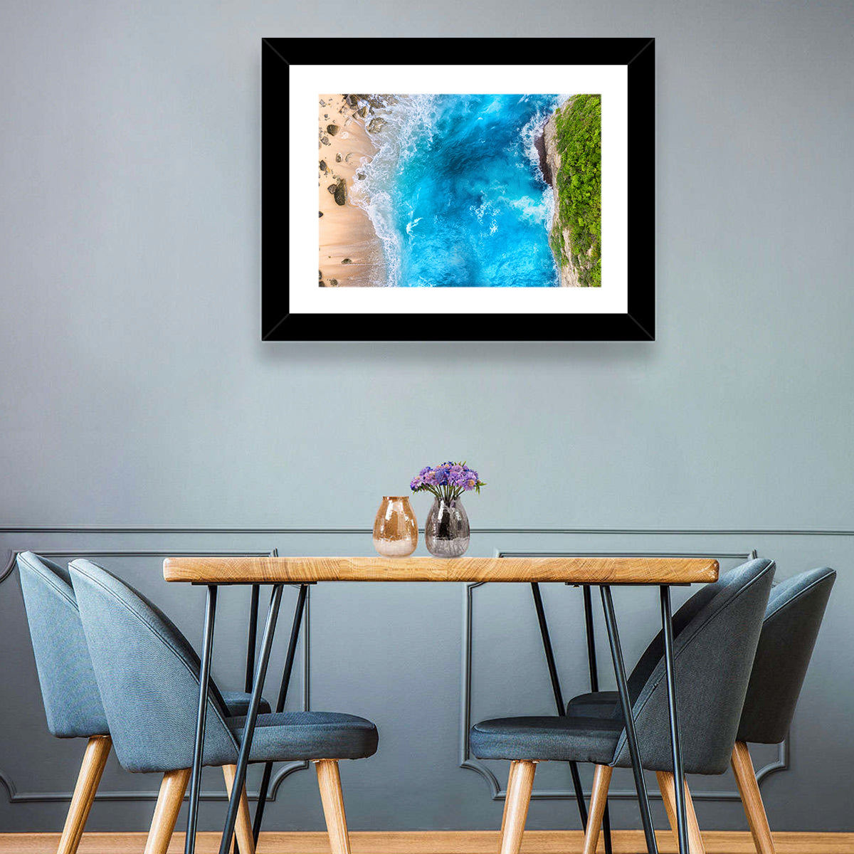 Aerial Sea Beach Wall Art