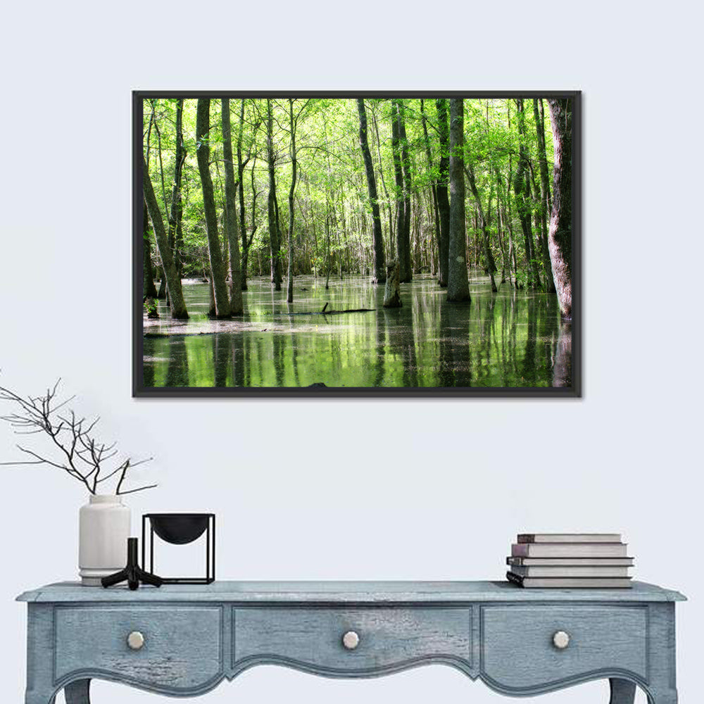 Green Swamp Forest Wall Art