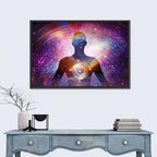 Soul Journey Cosmic Silhouette Wall Art