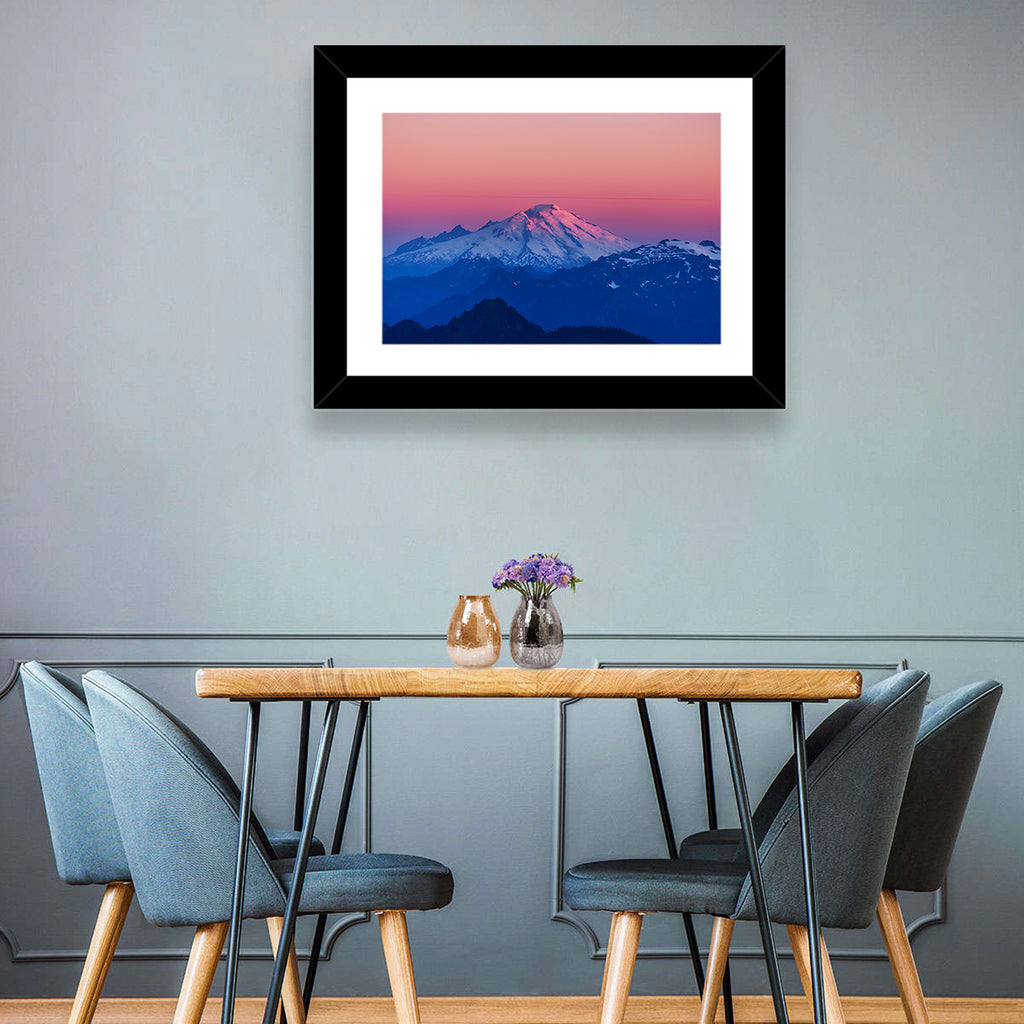 Mount Baker Alpenglow Wall Art