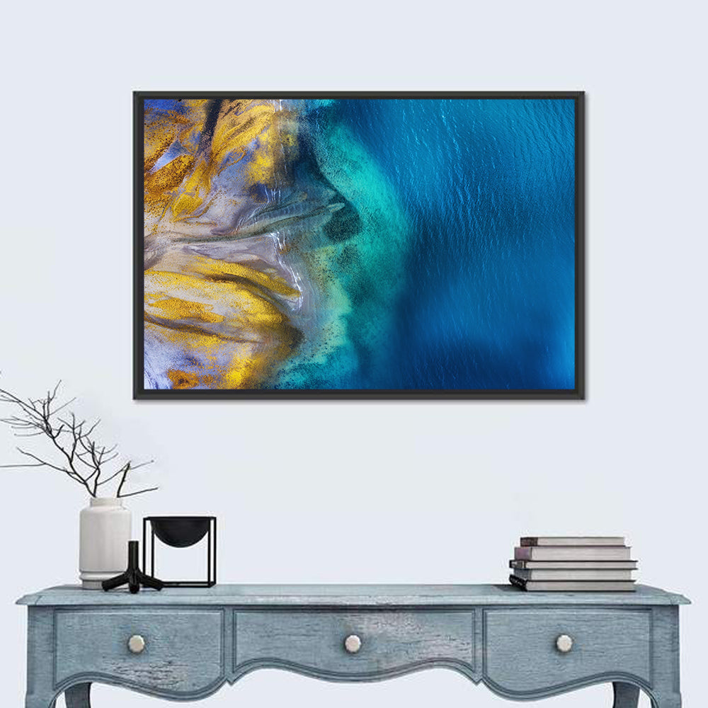 Golden Coast Abstract Wall Art