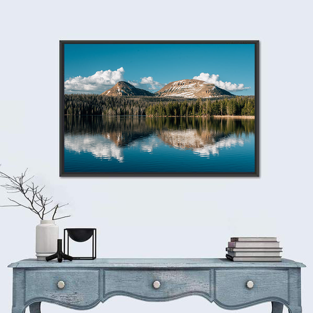 Uinta Mountains at Trial Lake Wall Art in a room, landscape