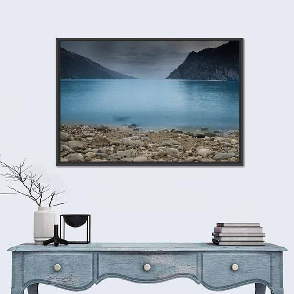 Lake Garda Pebble Shoreline Wall Art