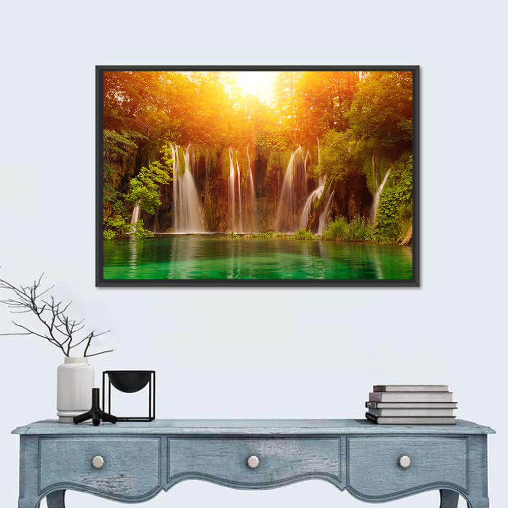 Plitvice Lakes Waterfalls Wall Art