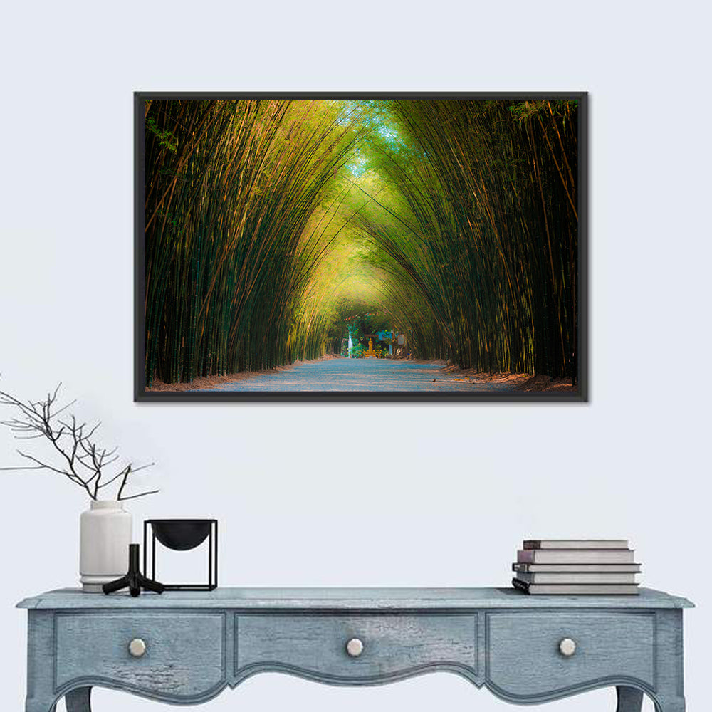 Arched Bamboo Tunnel Wall Art