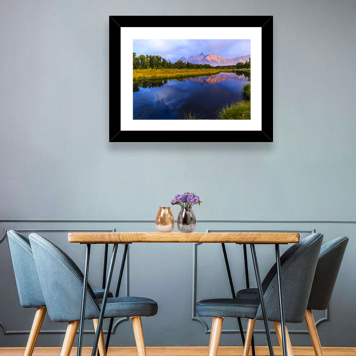 Grand Tetons Sunrise Over Snake River Wall Art