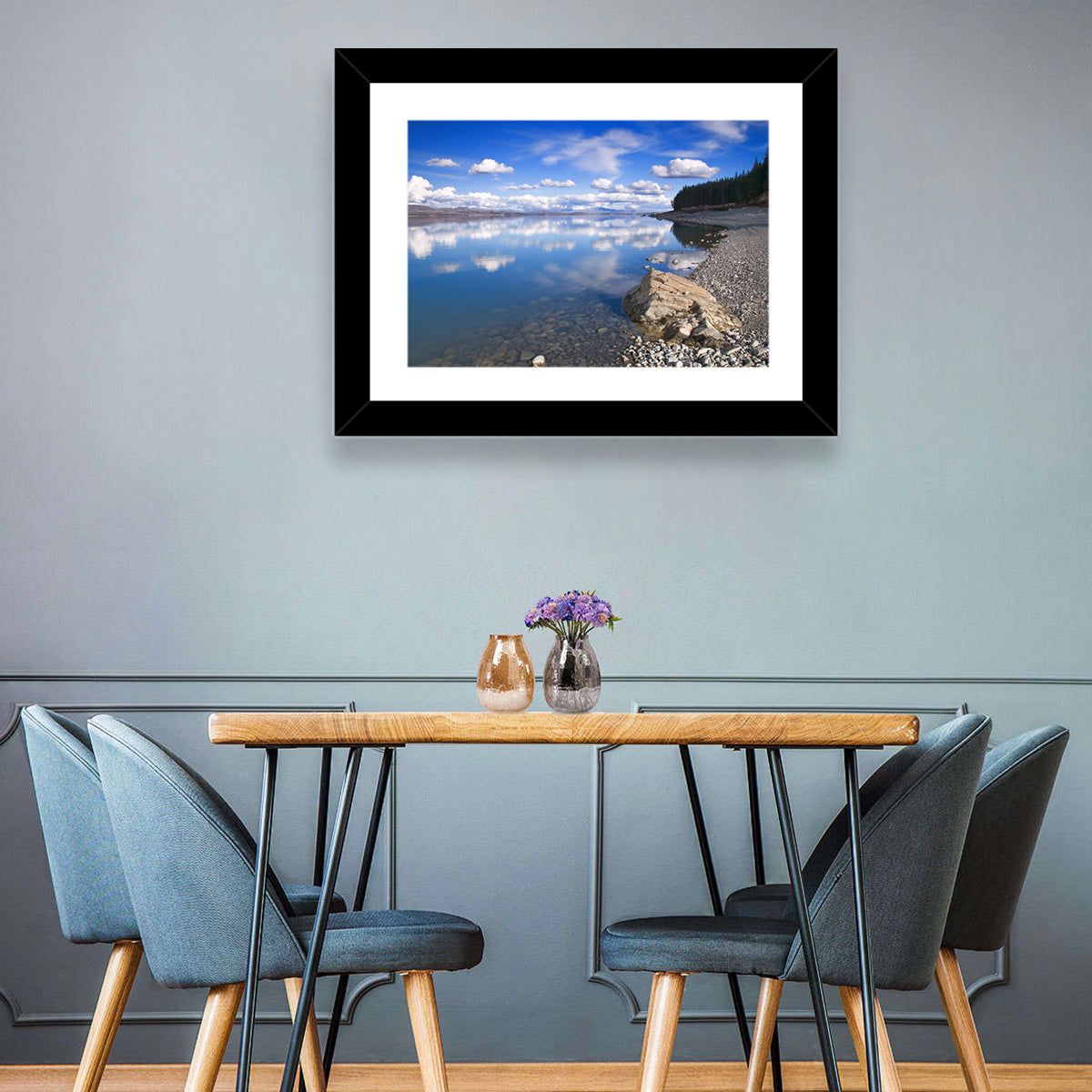 Pukaki Lake Shore Wall Art