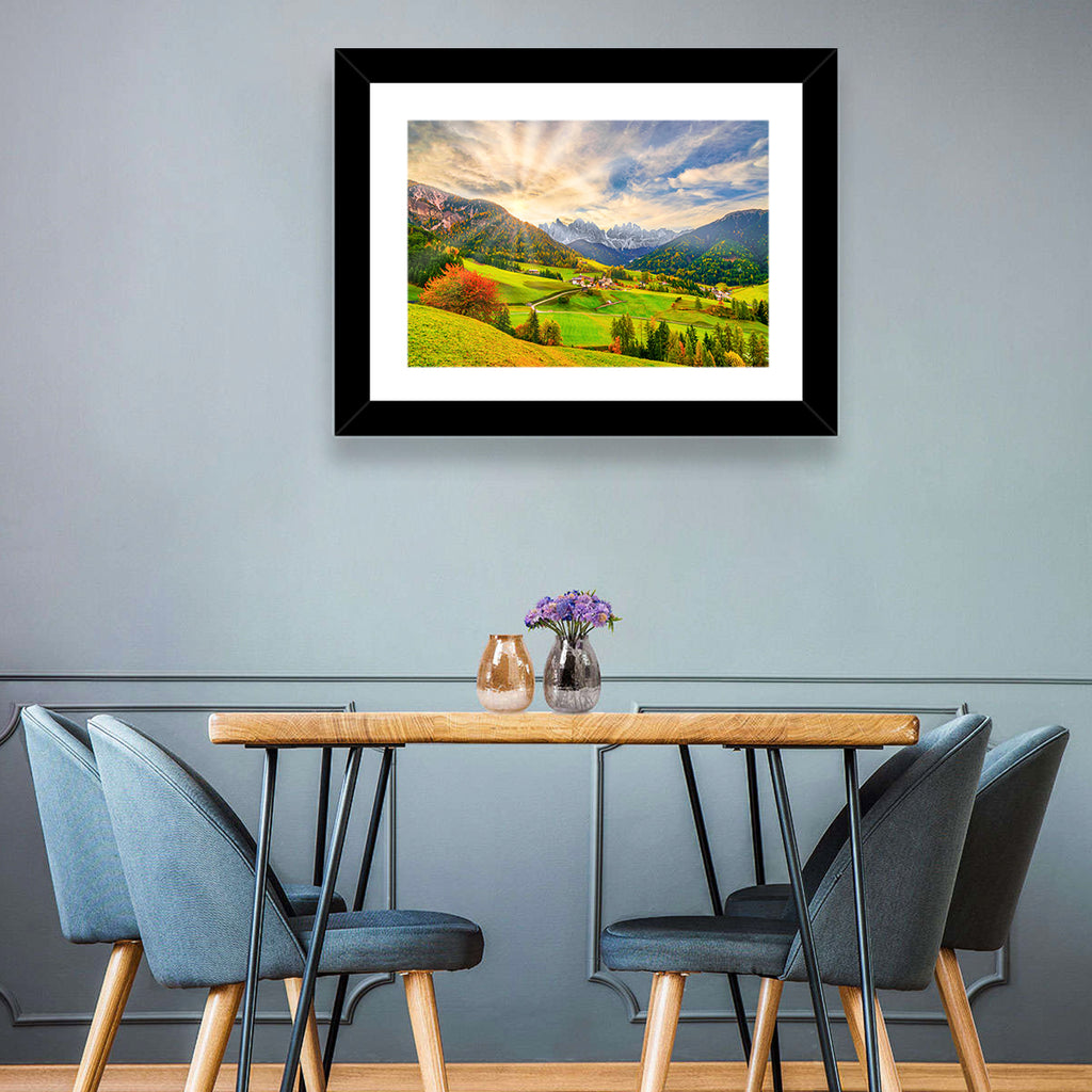 Santa Magdalena Valley at Golden Hour Wall Art