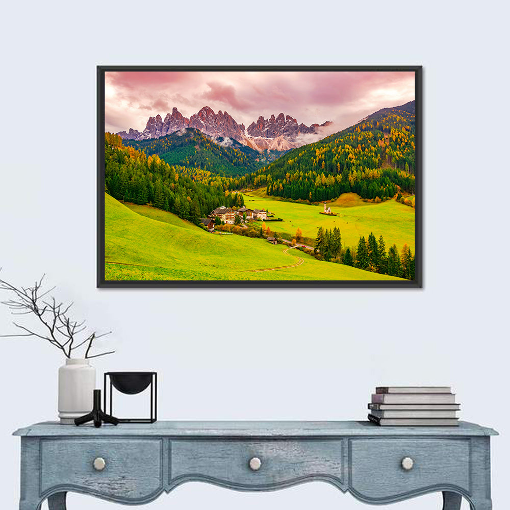St Johann Church, Santa Maddalena Wall Art