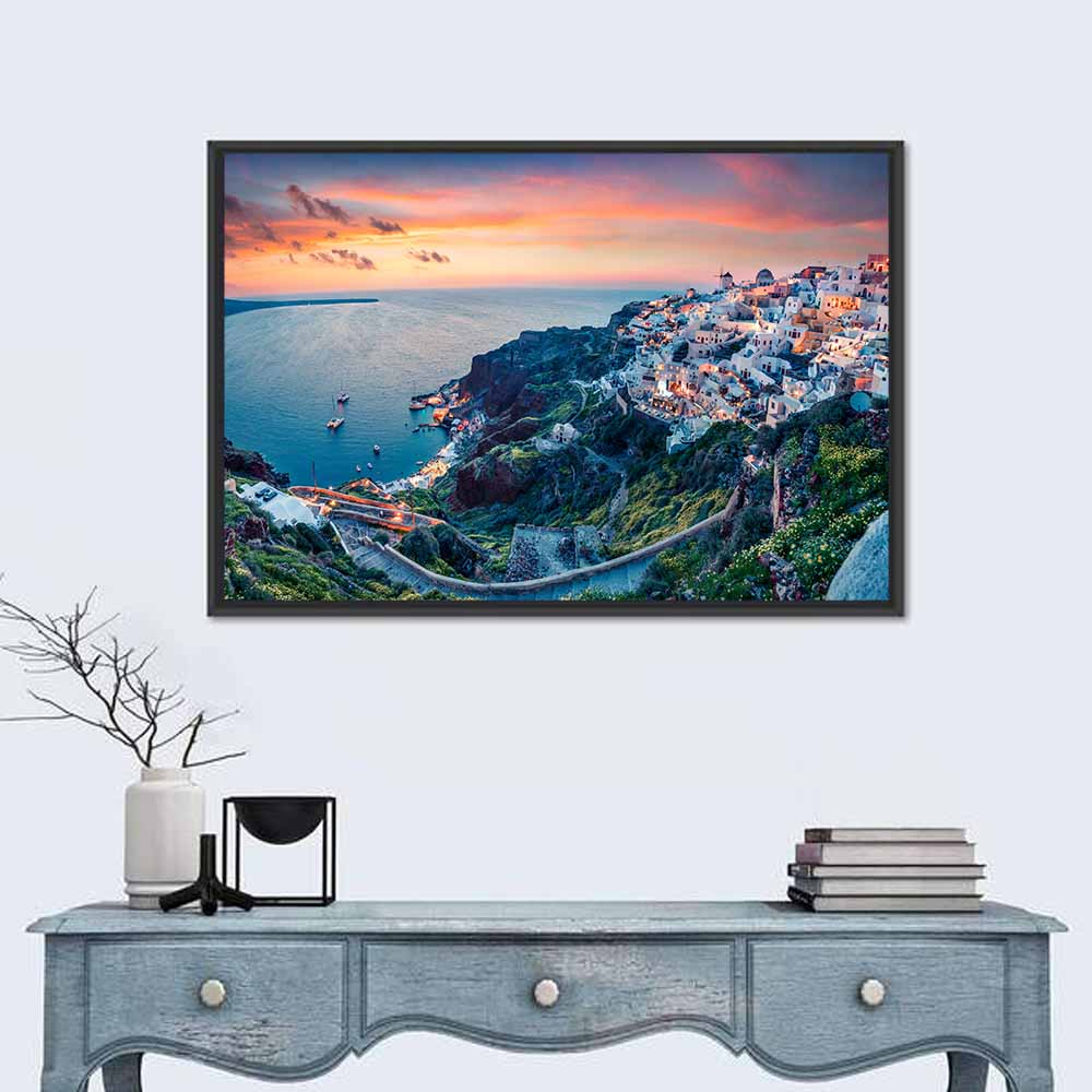 Oia Sunset, Santorini Wall Art