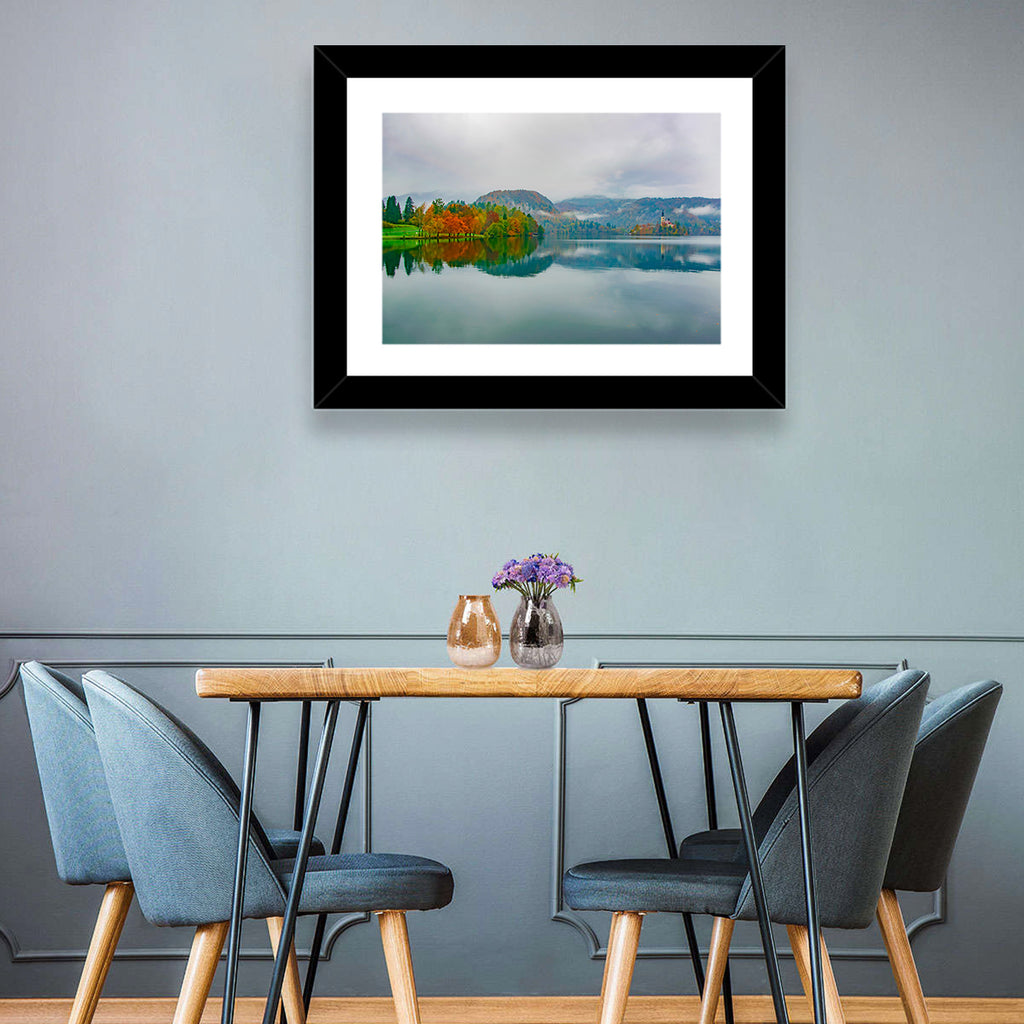Lake Bled Island Church Wall Art