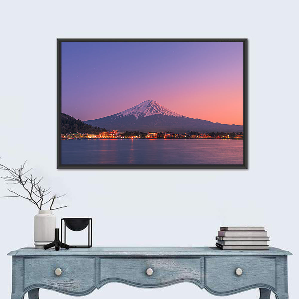 Mount Fuji Over Lake Kawaguchi Wall Art