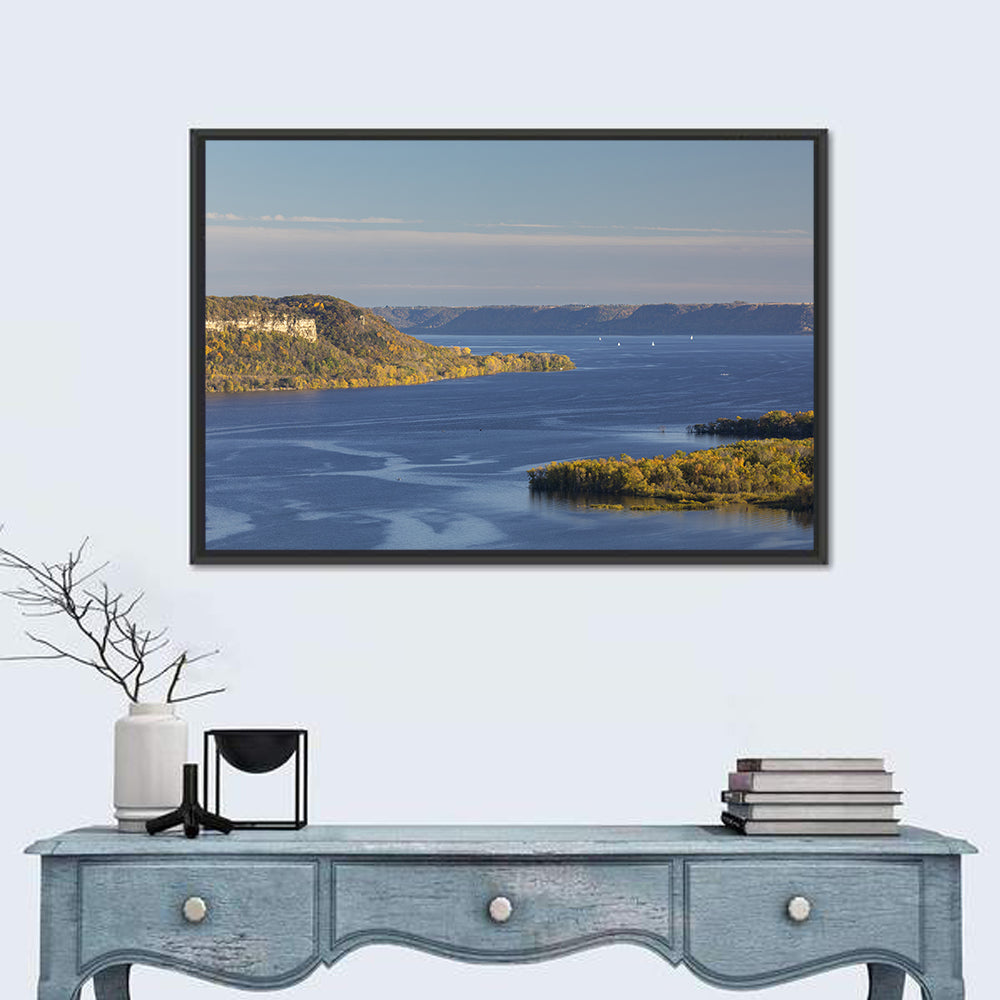 Mississippi River Autumn Panorama Wall Art