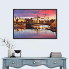 Moscow Kremlin Skyline at Twilight Wall Art