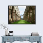 Fountains Abbey Ruins Grassy Nave View Wall Art