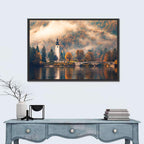 Lake Bohinj Foggy Morning Wall Art