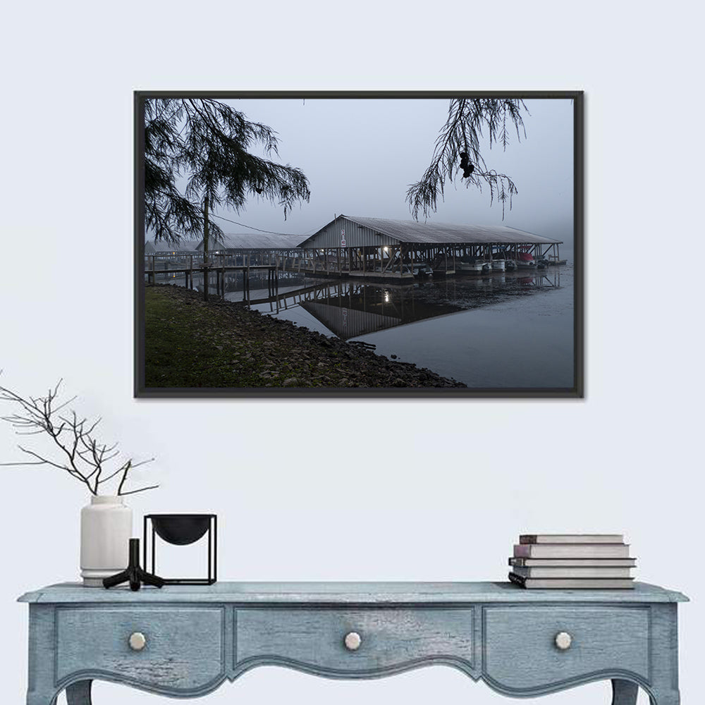 Ozark Beach Resort Boathouse Wall Art