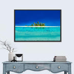 Tranquil Split-level Tropical Island Seascape Wall Art